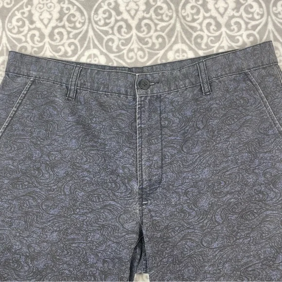 rodd & gunn shorts reef fit faded black cotton men's 34x7 - Picture 3 of 9